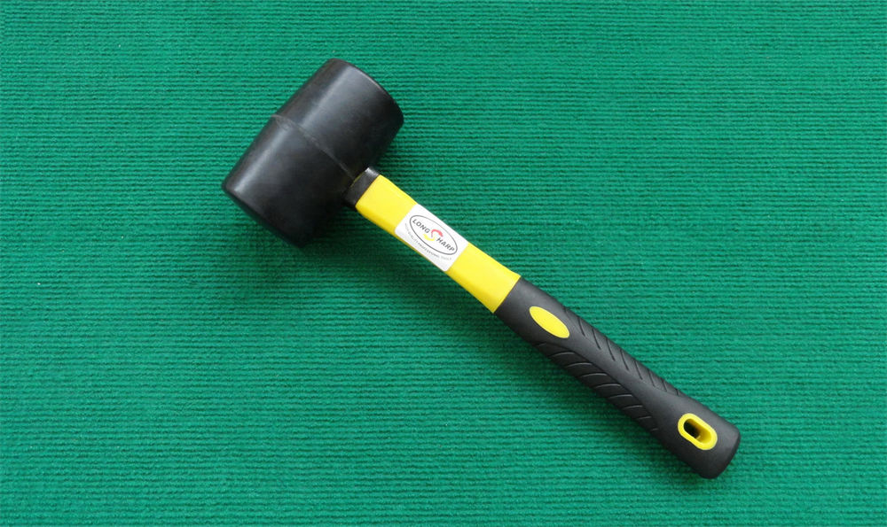 Rubber Hammer With Fibre Glass Handle