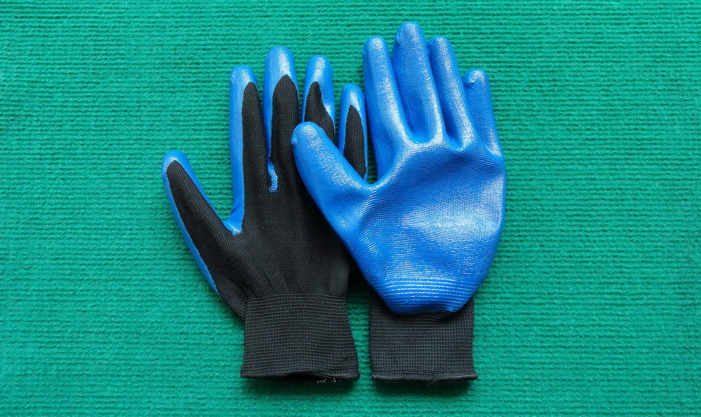 13 Gauge Nitrile Palm Coating Gloves